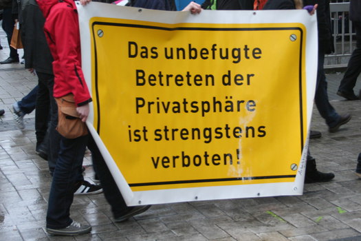 [Foto: Das unbefugte Betreten der Privatsphre ist strengstens verboten]