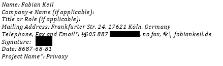 Auszug aus der exportierten PDF-Datei: Nummern sind falsch übertragen worden