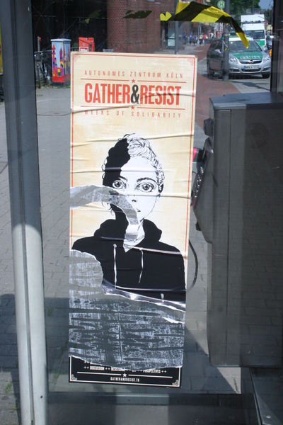 [Foto: Plakat 'Gather & Resist']
