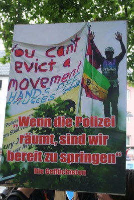 [Foto: You can't evict a movement]
