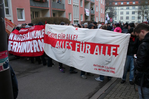 [Foto: Stadt fr Alle! Alles fr Alle! - Antifa AK Cologne]