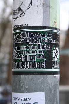 [Foto: Es gibt zwei Sachen, die ich absolut nicht leiden kann]