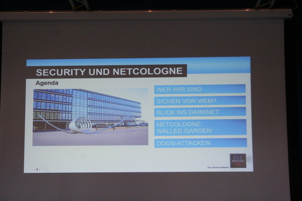 [Foto: Security und NetCologne - Agenda mit Blick ins 'Darknet' und 'Walled Garden']