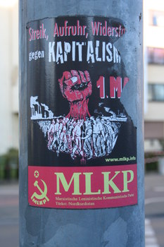 [Foto: MLKP - Streik, Aufruhr, Widerstand gegen Kapitalismus]