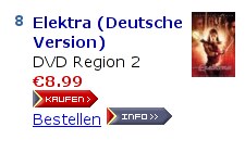 [Screenshot: Ausschnitt einer cd-wow-Seite. Kaufen- und Info-Button sind unter
    einem DVD-Angebot zu sehen. Der Info-Button ist verrutscht, weil Privoxy einen HTML-Bestelllink
    davor eingefgt hat.]