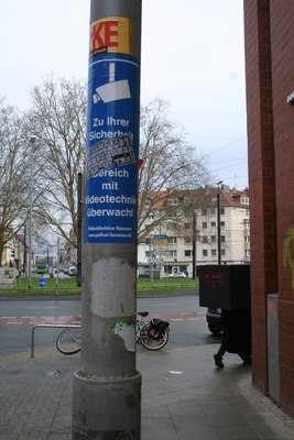 [Foto: Zu Ihrer Sicherheit wird dieser Bereich mit Videotechnik überwacht - Polizeidirektion Hannover]