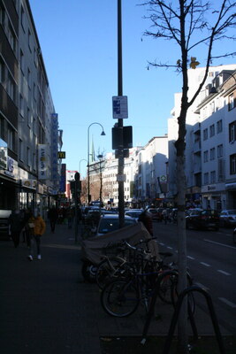 [Foto: Warnung vor Polizei-Kameras auf Frankfurter Str]